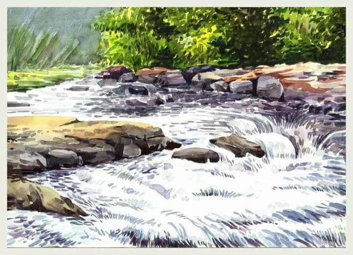 WaterFalls Size 42 X 30